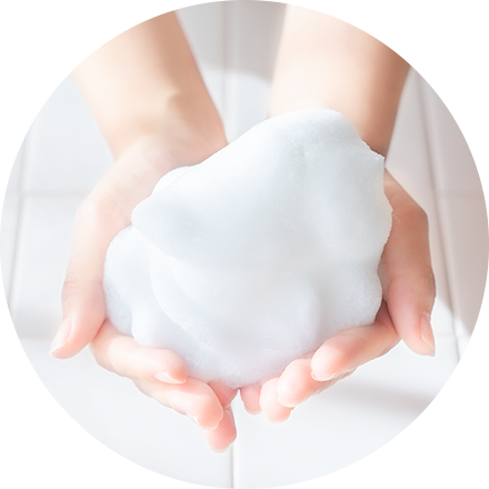 しっとり、ふわふわ泡