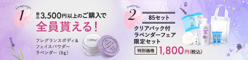 Wキャンペーン！贅沢ラベンダーフェア